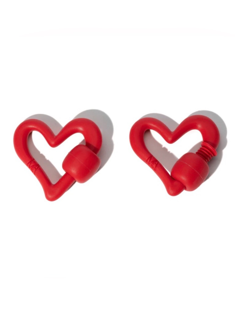 Marla Aaron Red Rubber Freeform Heart Lock